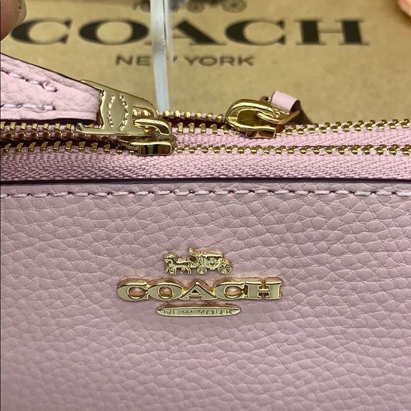 COACH Double Zip Wallet Im Gold/blossom - Picture 10 of 16